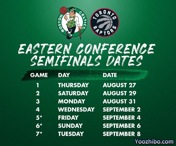 <a href=/lanqiuzhongguo/celtics/ target=_blank class=infotextkey>凯尔特人</a>vs<a href=/lanqiuzhongguo/raptors/ target=_blank class=infotextkey>猛龙</a>次轮对阵表出炉